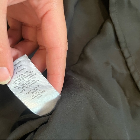 Talbots Floral Sleeveless Cowl Lined Dress Black 2 - Picture 6 of 7